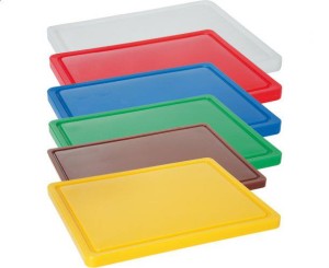Deska do krojenia HACCP - GN 1/2 - biała 